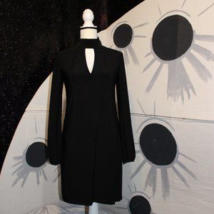 White House Black Market Black Long Sleeve Dress